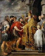 Peter Paul Rubens Ambrosius und Kaiser Theodosius painting
